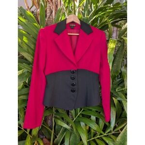 vintage jacket 100% wool 8 Georgiou Studio pink blazer circus whimsy eclectic